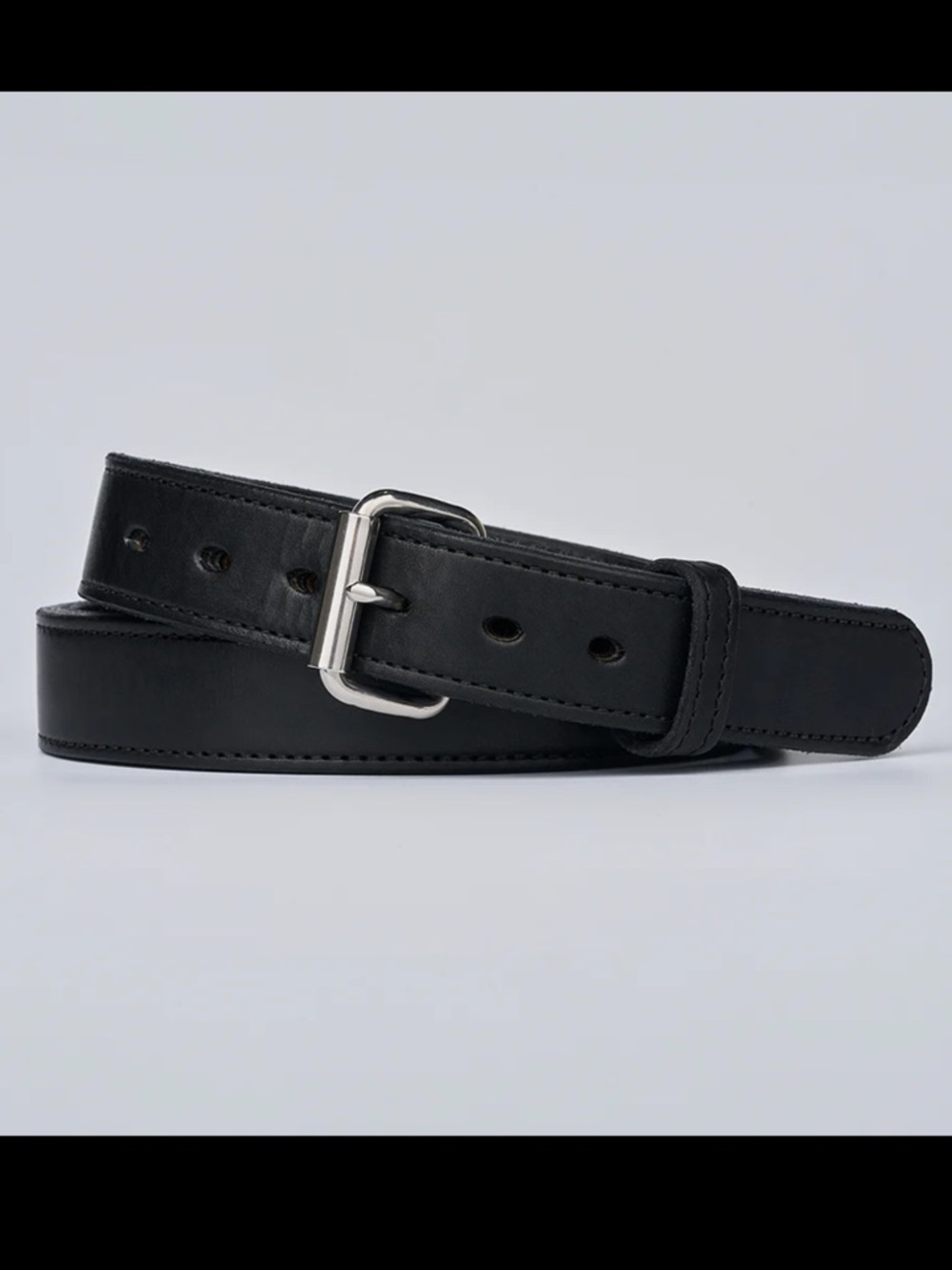 Hanks Belts Men’s Steel Core Heavy Duty Black Leather Belt Size 42